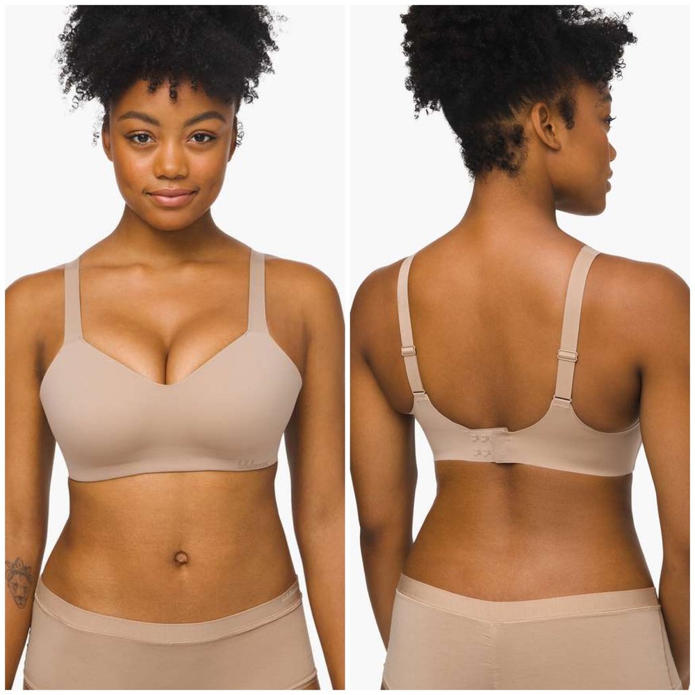 Lululemon Hold True Bra Tan Nude Light Support Adjustable Strap 32B